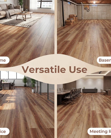 Giantex 24/48-Pack Vinyl Flooring Planks 36" x 6" 36/72 Sq.Ft
