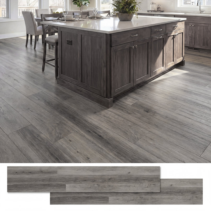 Giantex 24/48-Pack Vinyl Flooring Planks 36" x 6" 36/72 Sq.Ft