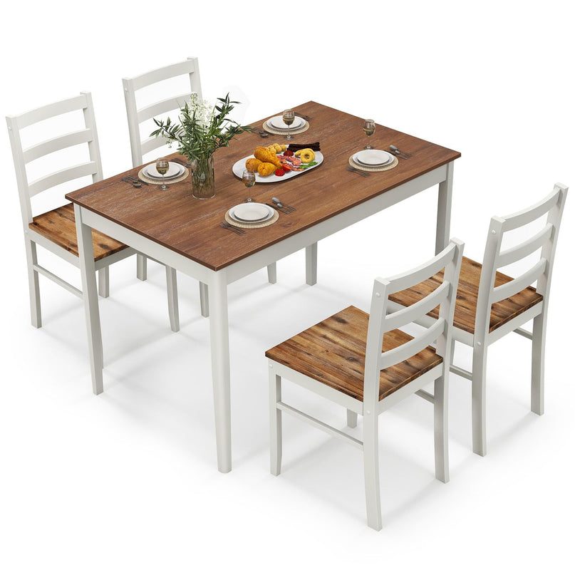 5-Piece Dining Set of 4 - Giantex