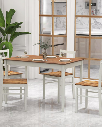 5-Piece Dining Set of 4 - Giantex
