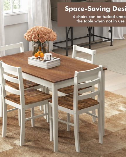 5-Piece Dining Set of 4 - Giantex
