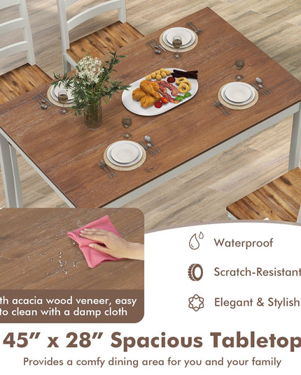 5-Piece Dining Set of 4 - Giantex