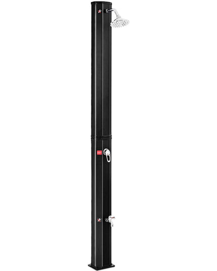 7.2Ft 9.3 Gallon 2-Section Solar Heated Shower W/Shower
