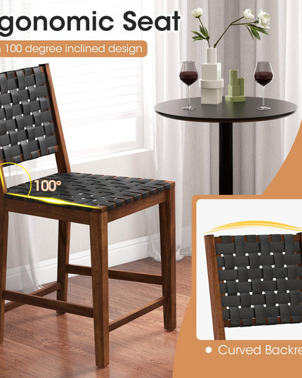 Giantex 24" Counter Height Bar Stools Set of 2