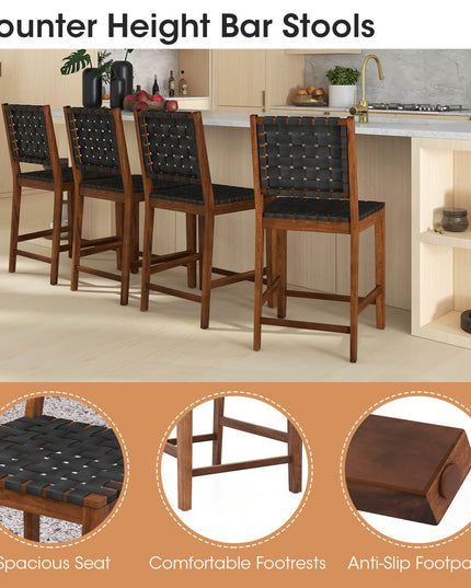 Giantex 24" Counter Height Bar Stools Set of 2