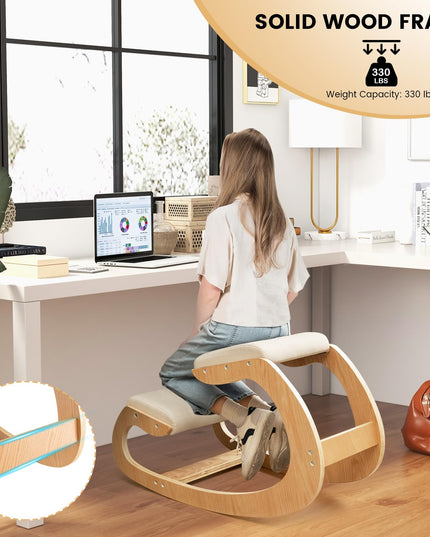 Giantex Ergonomic Kneeling Chair, Posture Chair for Desk with Cushion