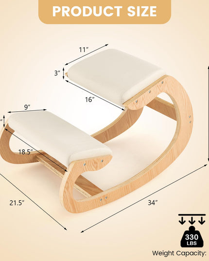 Giantex Ergonomic Kneeling Chair, Posture Chair for Desk with Cushion