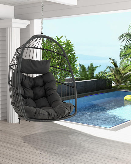 Giantex Foldable Hanging Egg Chair - Egg Swing Hammock Chair
