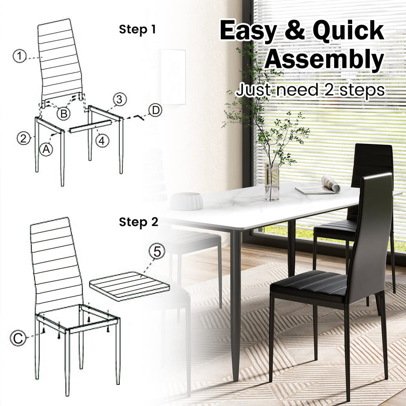 Giantex Set of 6 Dining Chairs