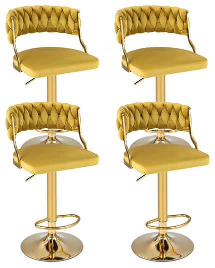 Giantex Swivel Adjustable Height Bar Stools Set of 2