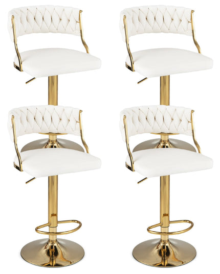 Giantex Swivel Adjustable Height Bar Stools Set of 2