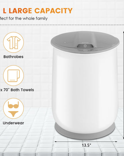Giantex Towel Warmer Bucket - 21 L Bathroom Towel Heater