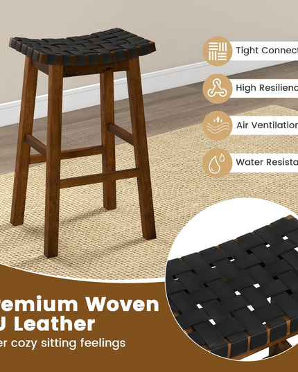 Giantex Woven Saddle Stools Set of 2