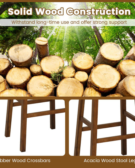 Giantex Woven Saddle Stools Set of 2