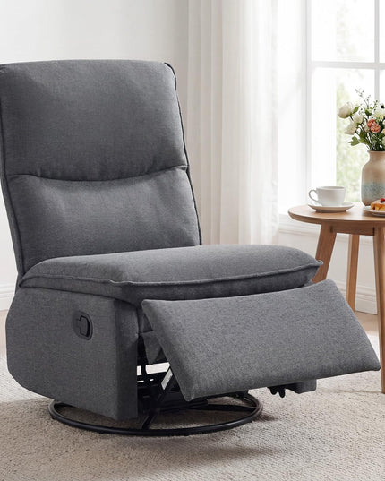 Giantex Swivel Rocking Recliner 360° Reclining Rocker Chair with Adjustable Cushioned Back