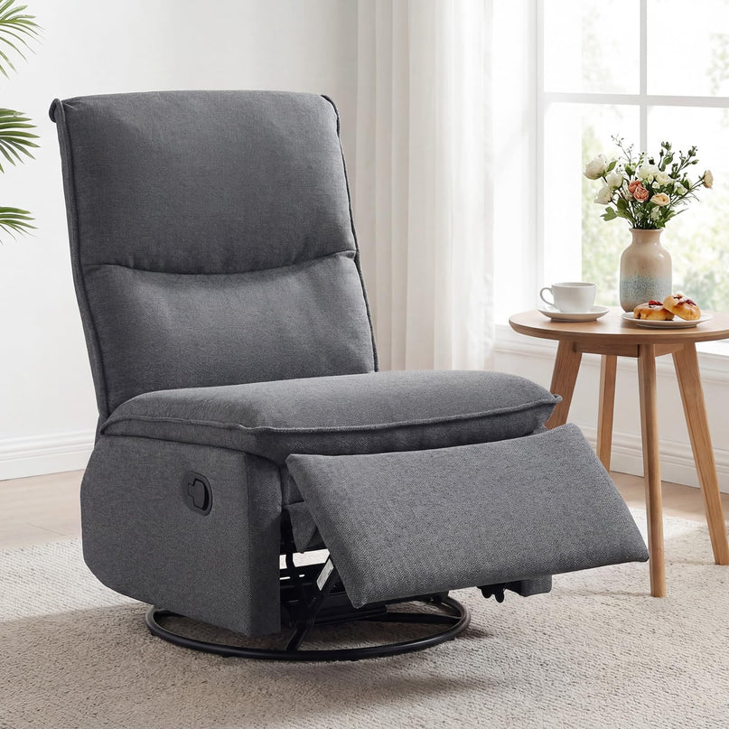 Giantex Swivel Rocking Recliner 360° Reclining Rocker Chair with Adjustable Cushioned Back