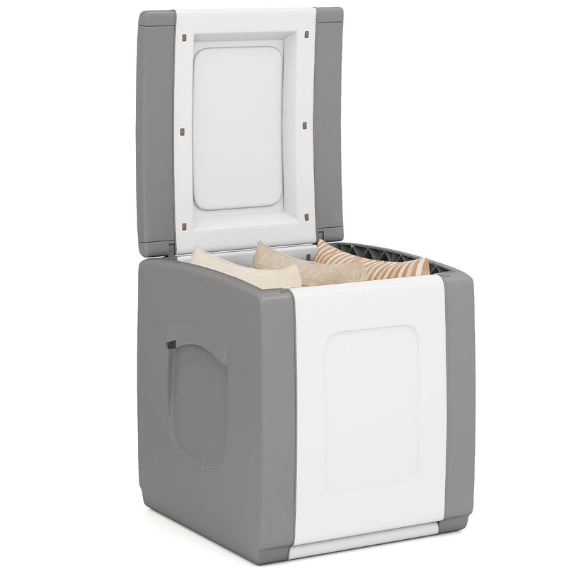 Giantex Outdoor Deck Box 27 Gallon Patio Container with Lockable Lid