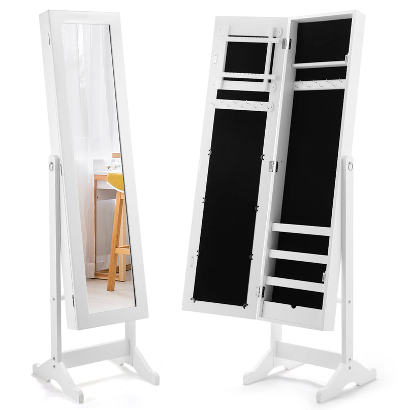 Giantex Jewelry Armoire with Full Length Mirror