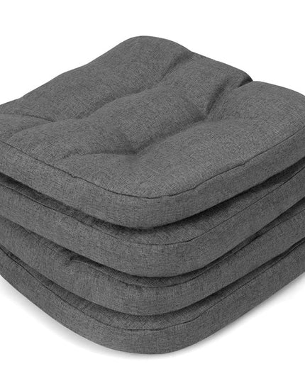 Chair Cushions for Dining Chairs 4 Pack, 17.5” x 17”U-Shaped Chair Pads with Polyester Cover
