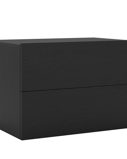 Giantex Floating Nightstand Set of 1/2 Wall-Mounted Table with 2 Drawers
