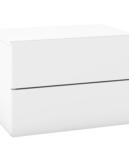 Giantex Floating Nightstand Set of 1/2 Wall-Mounted Table with 2 Drawers
