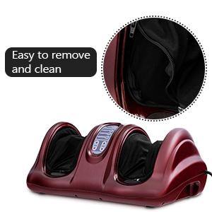 Giantex Nerve Pain Therapy Spa Gift Deep Kneading Rolling Massage for Leg Calf Ankle, Burgundy/Red/Black/Gray - Giantexus