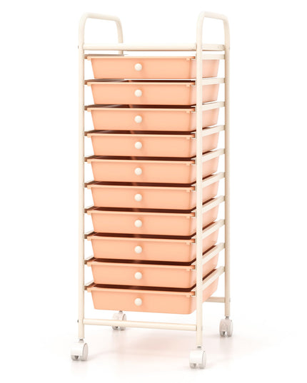 Giantex Rolling Storage Cart on Wheels with 10 Drawers