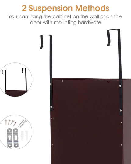 Jewelry Armoire Cabinet Wall Door Mounted - Giantex