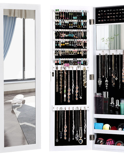 Jewelry Armoire Cabinet Wall Door Mounted - Giantex