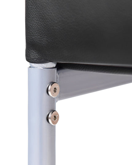 Giantex Set of 4 PU Leather Dining Side Chairs with Padded Seat Foot Cap