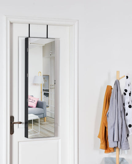Wall Door Jewelry Armoire Cabinet with Full-Length Mirror