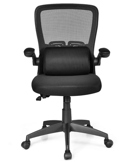 Giantex Ergonomic Desk Chair w/ Portable Lumbar Pillow (Black)