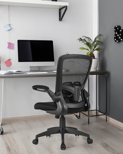 Giantex Ergonomic Desk Chair w/ Portable Lumbar Pillow (Black)