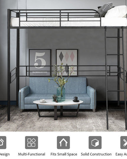 Giantex Heavy Duty Twin Loft Bed with Ladder