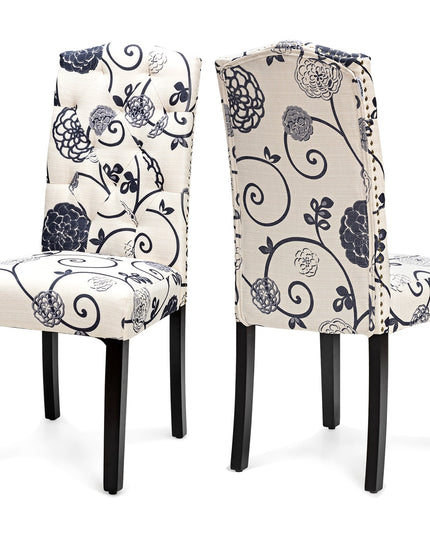 Giantex Parsons Chairs, Uphostered Kitchen Dining Chairs w/Wood Legs