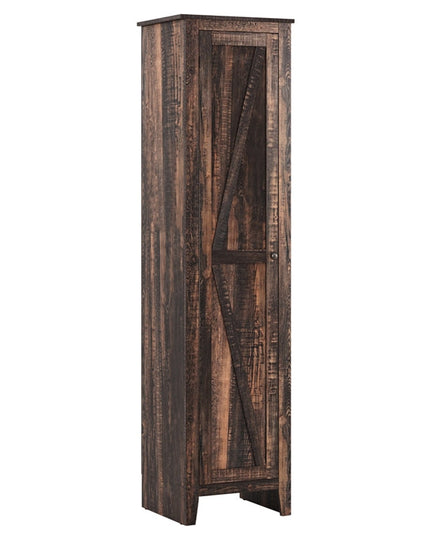 Giantex Tall Storage Cabinet Freestanding Floor Storage Tower with Four Shelves and Single Door