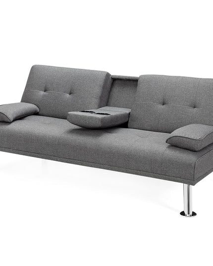 Giantex Modern Upholstered Accent Sofa, Fabric Futon Sofa Bed