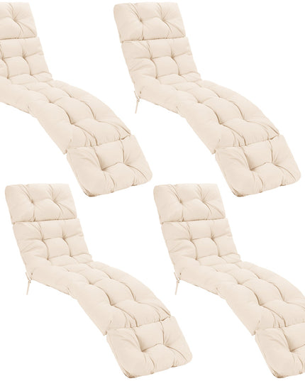 Giantex Set of 1/2/4 Lounge Chair Cushion(73X22X4 Inch)