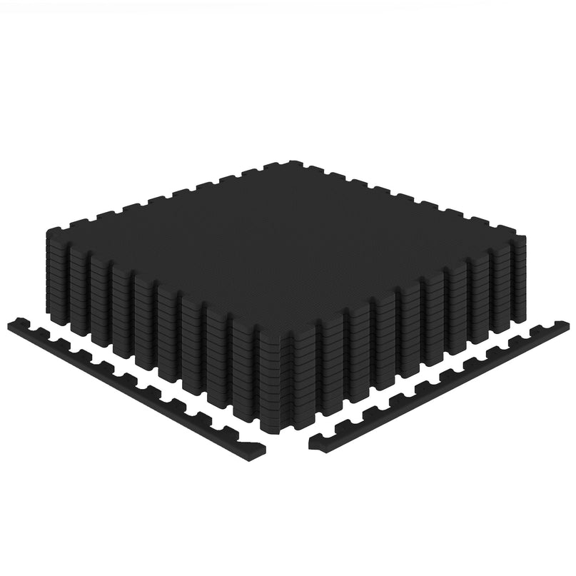 Giantex 0.5" Thick Non-Slip EVA Foam Floor Tiles with Borders