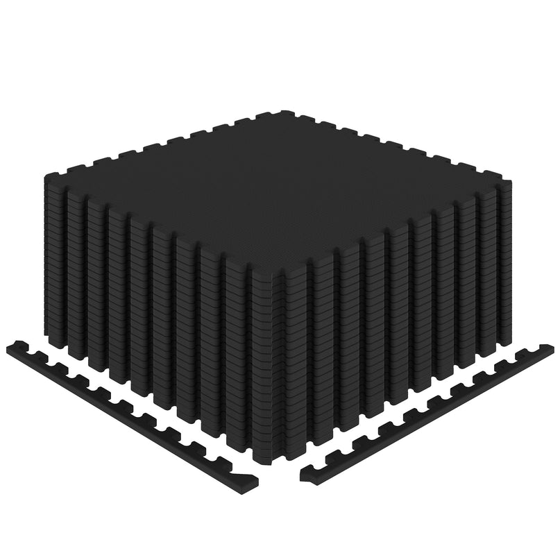 Giantex 0.5" Thick Non-Slip EVA Foam Floor Tiles with Borders