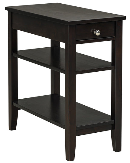 Giantex End Table Sofa Side Table with Drawer, 3-Tier Nightstand with Storage Shelves