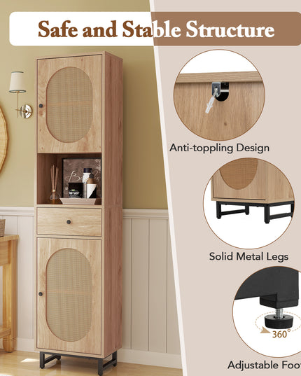 Meuble de salle de bain Giantex de 170 cm de haut