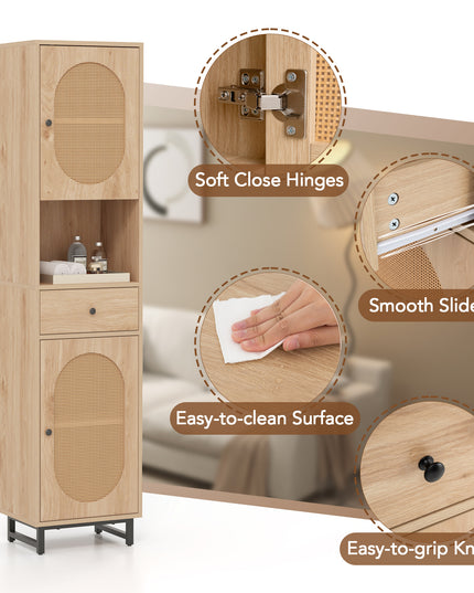 Meuble de salle de bain Giantex de 170 cm de haut