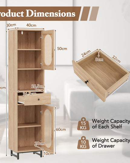 Meuble de salle de bain Giantex de 170 cm de haut