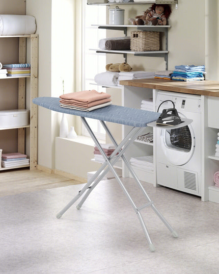 Giantex Ironing Board with Iron Rest, 48'' x 13.5'' Carbon Steel Iron Board with 4 Layer Heat Resistant Cover & Pad