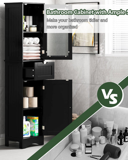Giantex Freestanding Bathroom Storage Cabinet