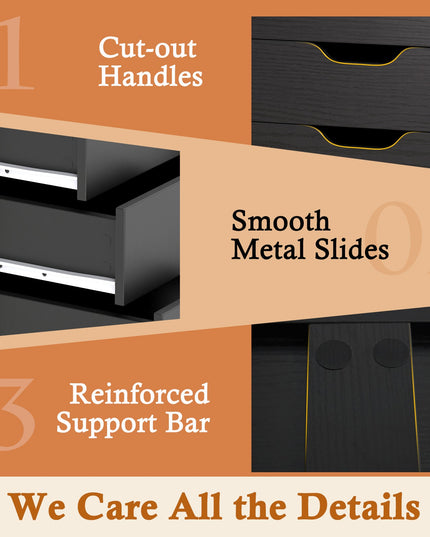 Drawers Cabinet Mobile Lateral Filing Organizer