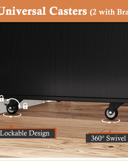 Drawers Cabinet Mobile Lateral Filing Organizer