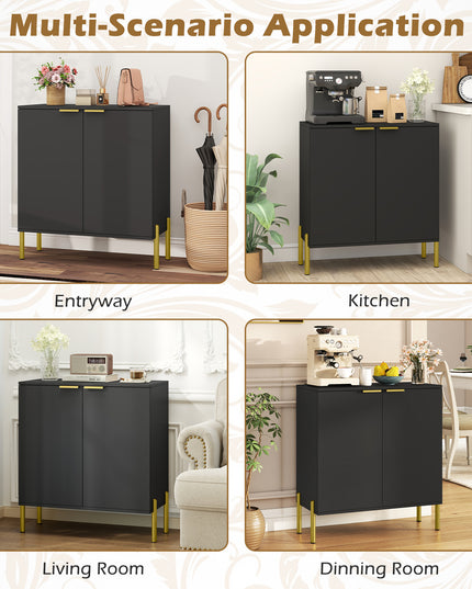 Buffet Giantex avec Rangement, Buffet de Cuisine à 2 Portes avec Armoire de Rangement