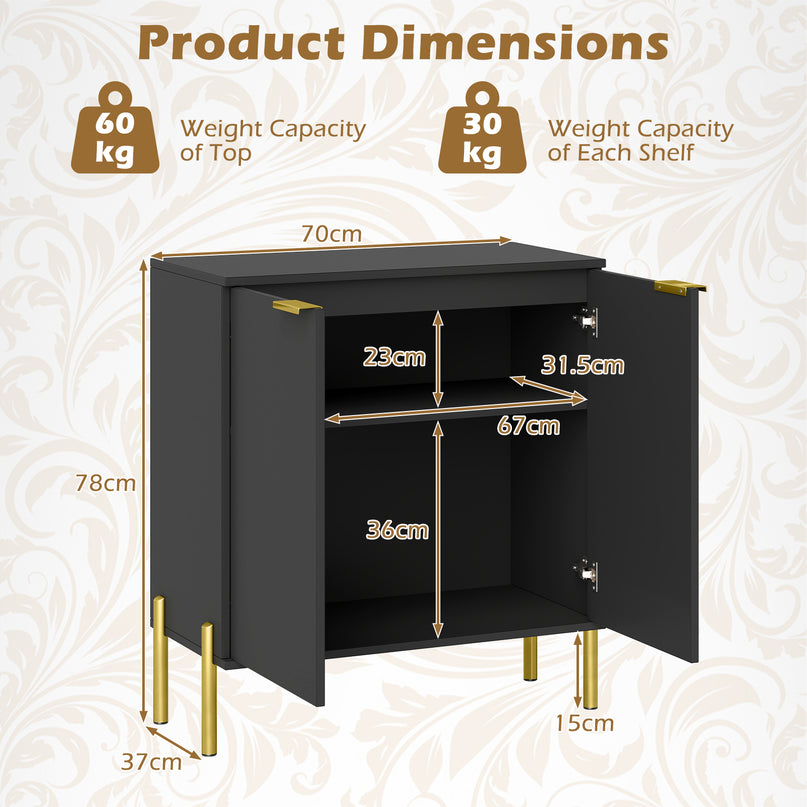 Giantex Buffet Cabinet with Storage, 2-Door Kitchen Sideboard with Storage Cabinet